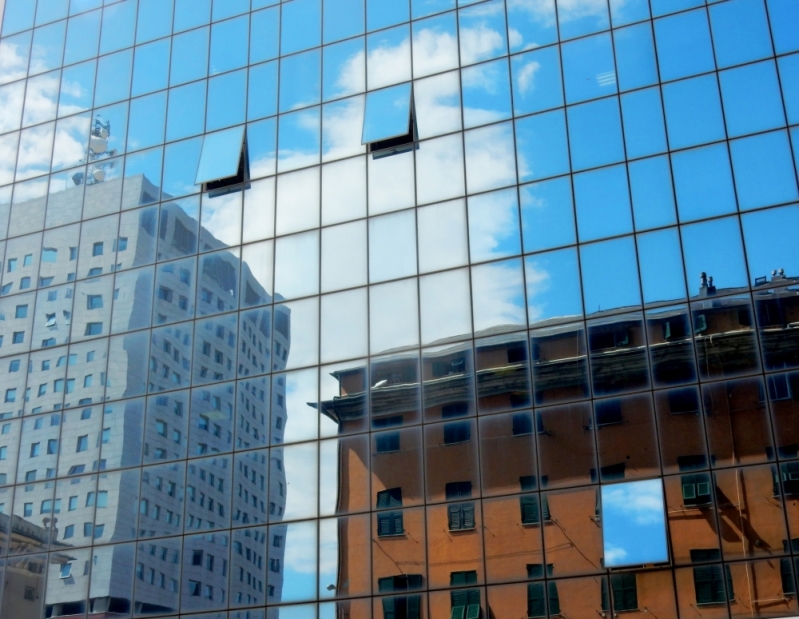 Fachada de Vidro Refletivo Bacaetava - Fachada de Vidro para Loja