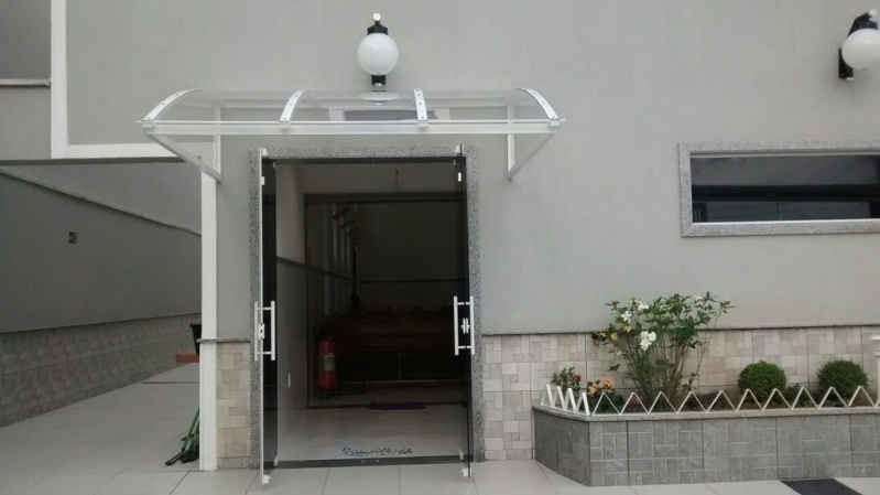 Loja de Toldo Policarbonato para Porta Araçatuba - Toldo Policarbonato Abre Fecha