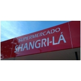 letreiro para supermercado preços Ilhabela